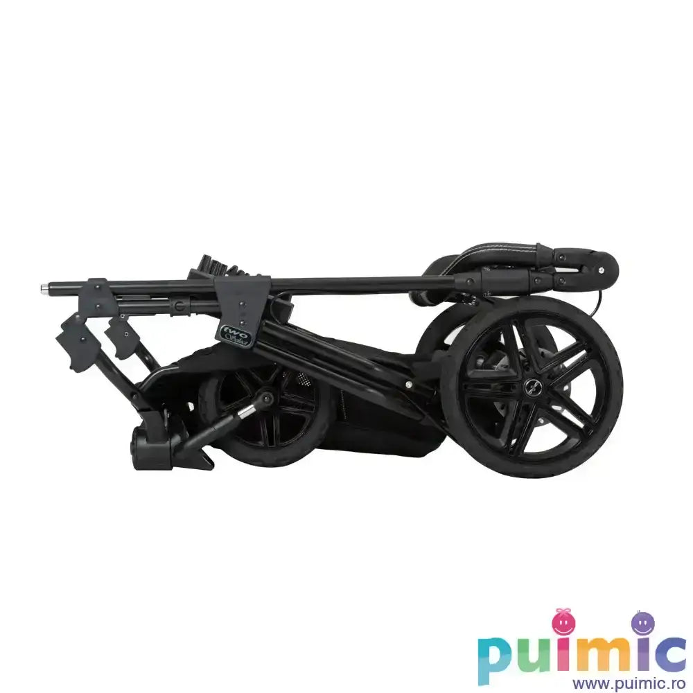 Cochecito deportivo gemelar Hartan Two Select Outdoor Amethyst (703), reversible, plegado compacto, ruedas neumáticas