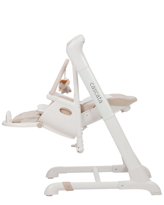 Scaun de masa si leagan electric Carrello CASCATA (CRL-10303/1) Cream Beige, controlabil prin aplicatie pe mobil