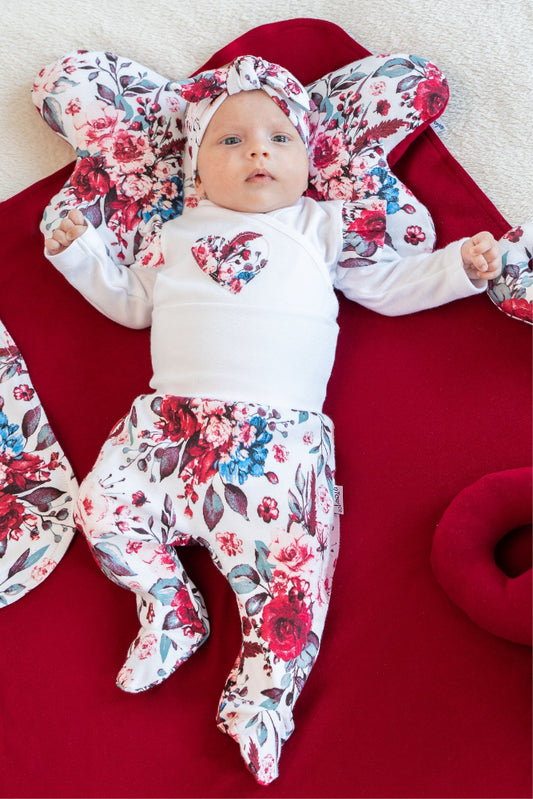 Pantalon cu botosei bumbac 100% "Kate"