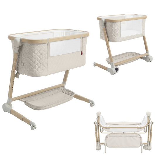 Patut electric co-sleeper cu telecomanda Carrello Salsa (CRL-16507) Cremio Beige