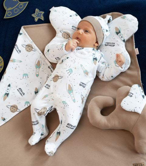Romper cu botosei de bumbac 100% (182023) Nicol "Star"