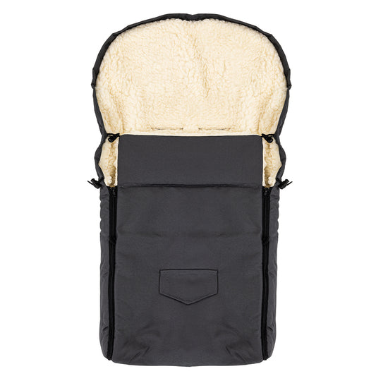 Saco de dormir de lana impermeable Nativo Winter 95x40 cm Grafito