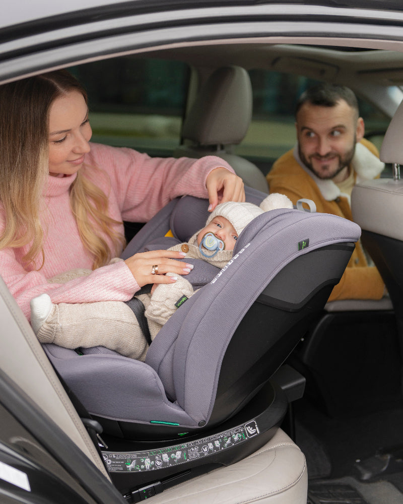 Scaun auto rotativ 360° SPS Carrello OCTOPUS i-SIZE 40-150 cm ISOFIX Deepwater Grey scaun-auto
