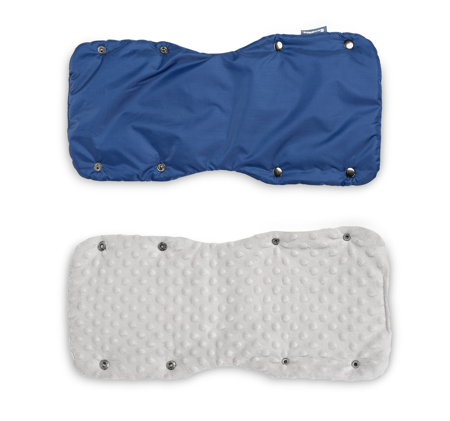 Guantes Minky para el manillar del cochecito azules