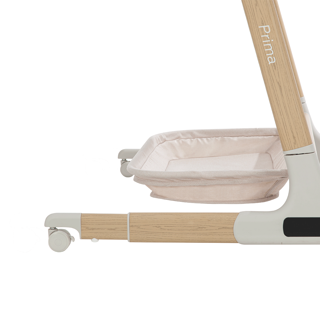 Cuna mecedora eléctrica Carrello PRIMA Honey Beige, melodías, sensor de movimiento, temporizador, bluetooth