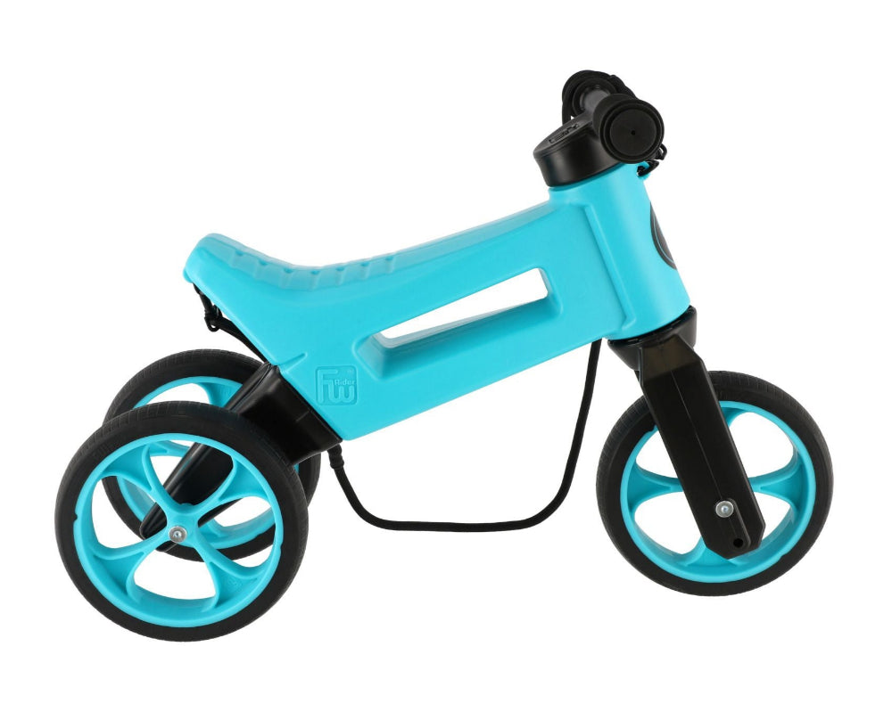 Bicicleta fara pedale Funny Wheels Rider SuperSport 2 in 1 Aqua/Aqua 