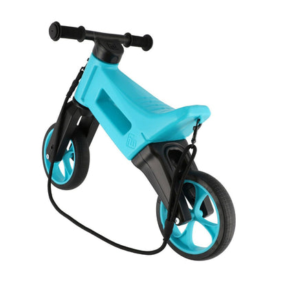 Bicicleta fara pedale Funny Wheels Rider SuperSport 2 in 1 Aqua/Aqua 