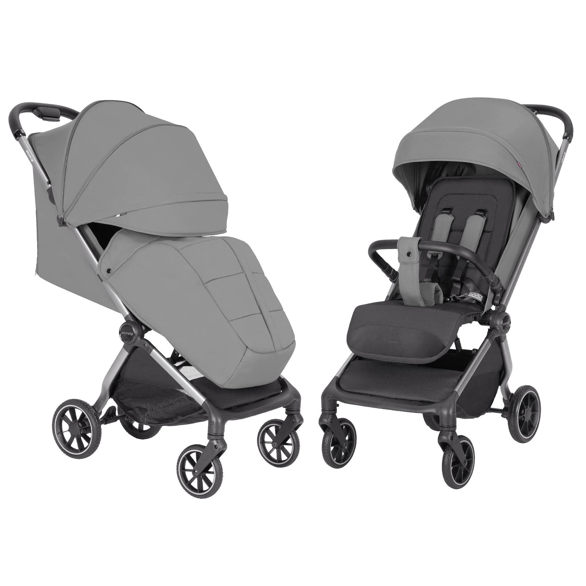 Carucior sport compact Carrello Atom M dimensiuni bagaj de mana in avion roti de cauciuc pliere automata max. 22 kg