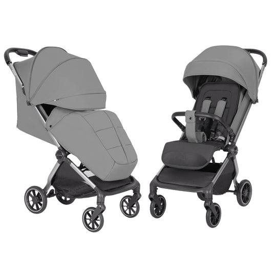 Carucior sport compact Carrello Atom M dimensiuni bagaj de mana in avion roti de cauciuc pliere automata max. 22 kg