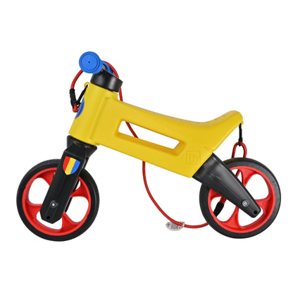 Bicicleta fara pedale 2 in 1 Funny Wheels Rider SuperSport Romania, 18+ luni, pneuri si manere de cauciuc, 4 nivele de reglaj pe inaltime