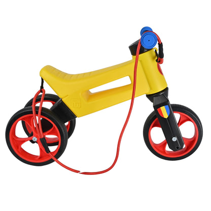 Bicicleta fara pedale 2 in 1 Funny Wheels Rider SuperSport Romania, 18+ luni, pneuri si manere de cauciuc, 4 nivele de reglaj pe inaltime
