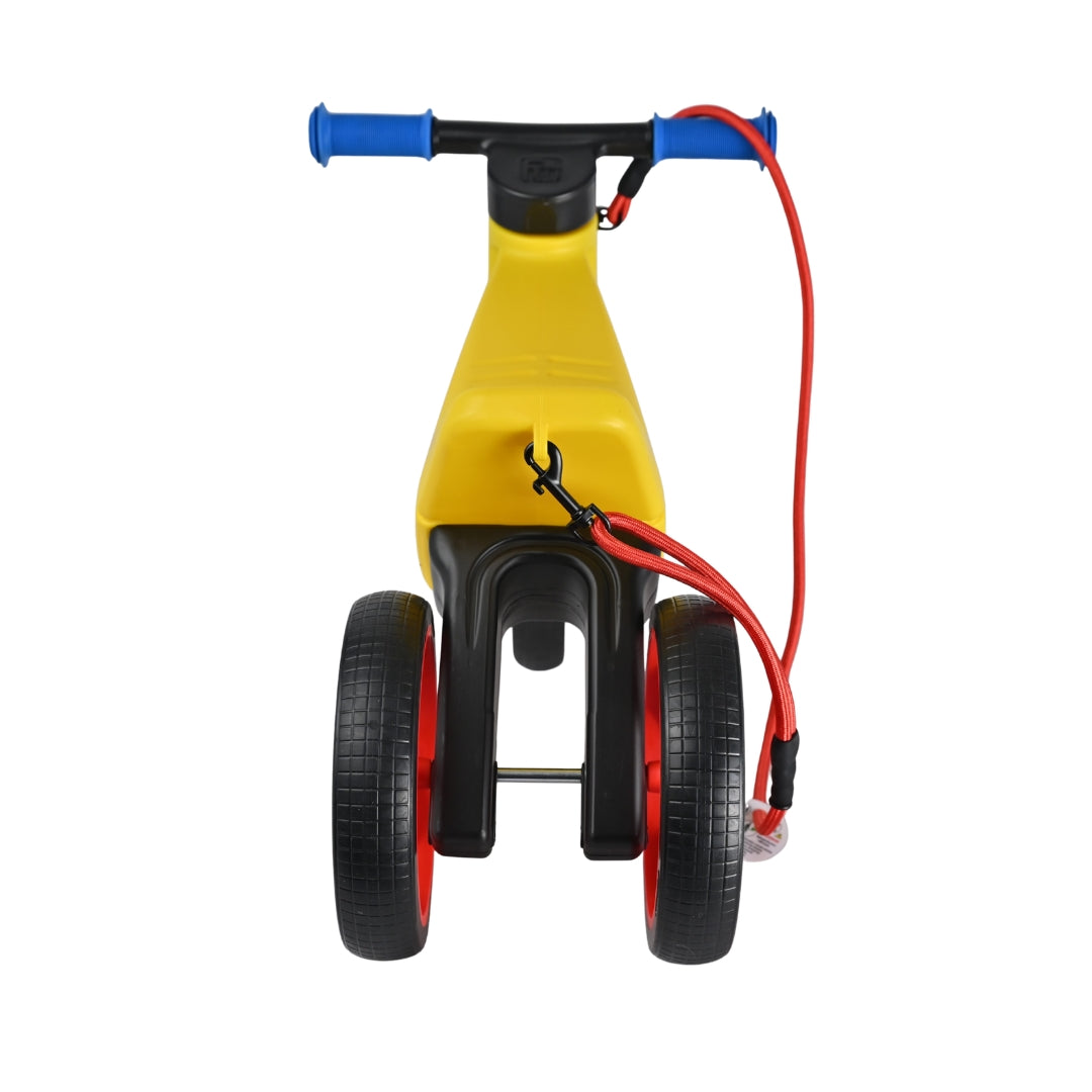 Bicicleta fara pedale 2 in 1 Funny Wheels Rider SuperSport Romania, 18+ luni, pneuri si manere de cauciuc, 4 nivele de reglaj pe inaltime