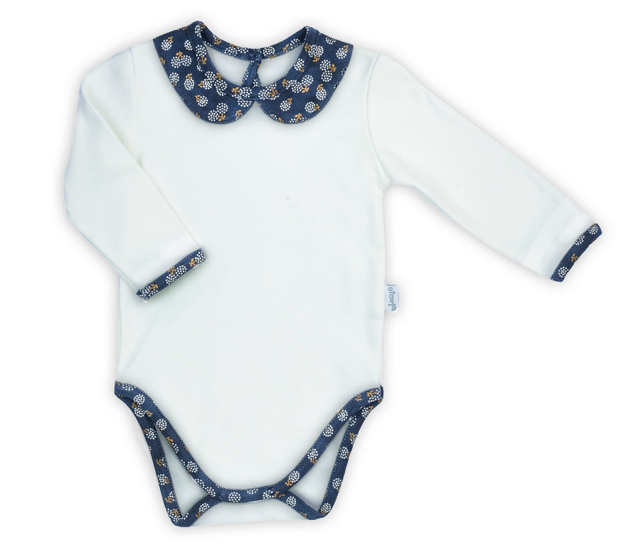 Body cu maneca lunga, bumbac 100%, (179099) "Sonia"