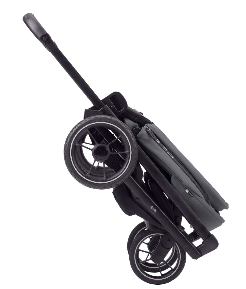 Cochecito deportivo premium Carrello Alfa CRL-5508 Dark Grey, compacto, reversible, máx. 22 Kg, protección UV SPF50