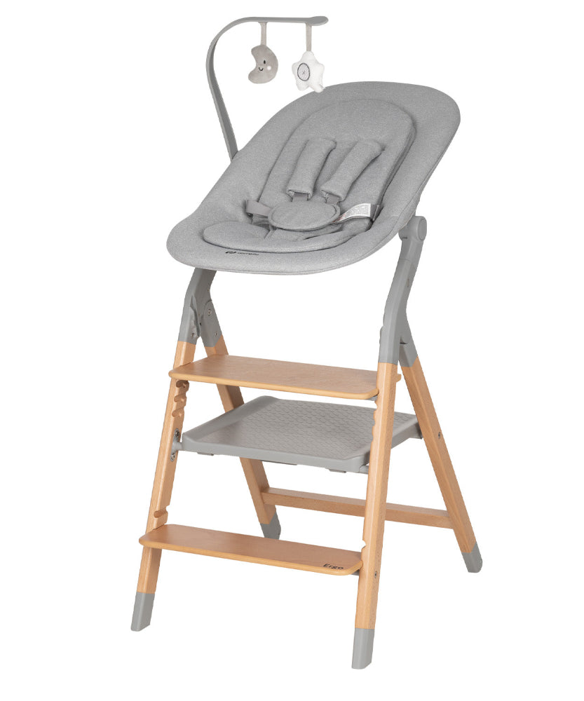 Scaun de masa cu sezlong Carrello ERGO (CRL-16701) 4 in 1 Nordic Grey