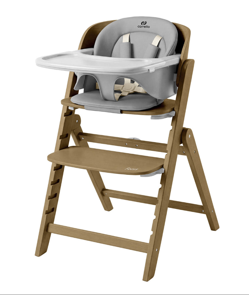 Scaun de lemn transformabil Carrello Focus (CRL-16801) Whisper Grey, de la nastere, max. 130 kg