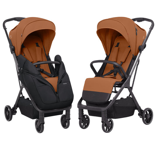 Cochecito deportivo Carrello Nova CRL-5521 Tangelo Orange, plegado automático, compacto, máx. 22 kg