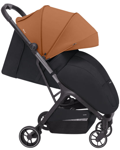 Cochecito deportivo Carrello Nova CRL-5521 Tangelo Orange, plegado automático, compacto, máx. 22 kg