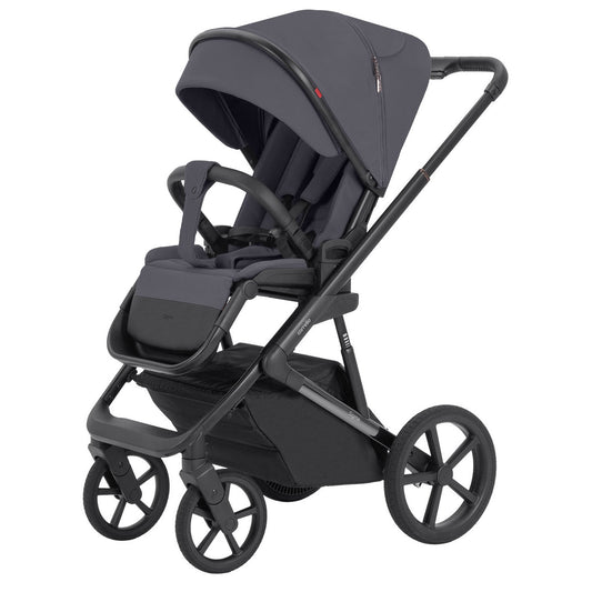 Carucior 2 in 1 Carrello Sigma CRL-6523 Club Grey, reversibil, suspensie pe cadru, functie troller