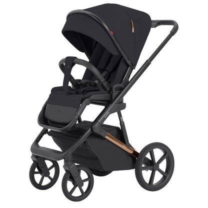 Carucior 2 in 1 Carrello Sigma CRL-6523 Iridium Black, reversibil, suspensie pe cadru, functie troller