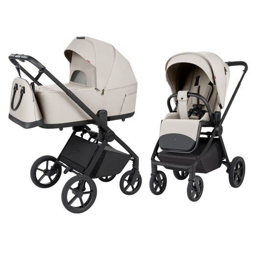 Carucior 2 in 1 cu landou pliabil Carrello Ultra F (CRL-6556) Milk Grey
