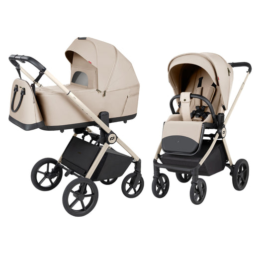 Carucior 2 in 1 cu landou pliabil Carrello Ultra F (CRL-6556) Polar Beige