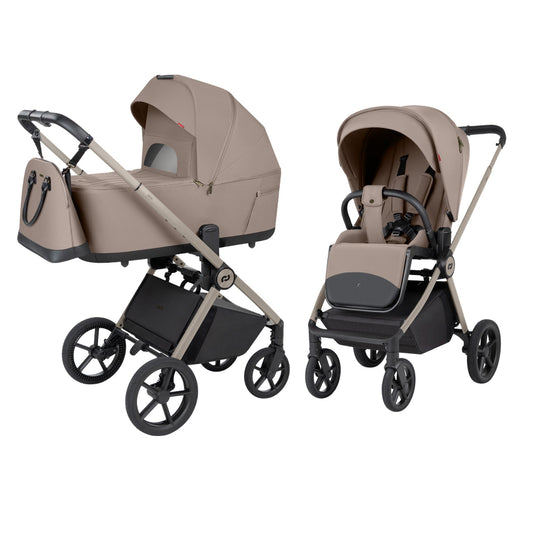 Carucior 2 in 1 cu landou pliabil Carrello Ultra F (CRL-6556) Vintage Beige
