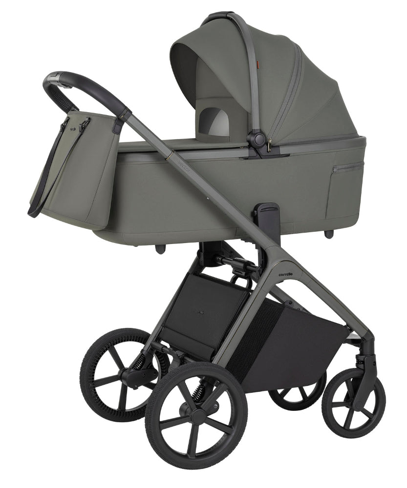 Carucior copii 2 in 1 Carrello Vector F (CRL-6700) Calm Green, cu landou pliabil