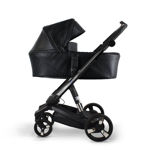 Carucior electric Ibebe iSTOP & DRiVE 2 in 1 Piele ecologica Crocodile Leather ECO (ISD26) Cybex Platinum e-Priam