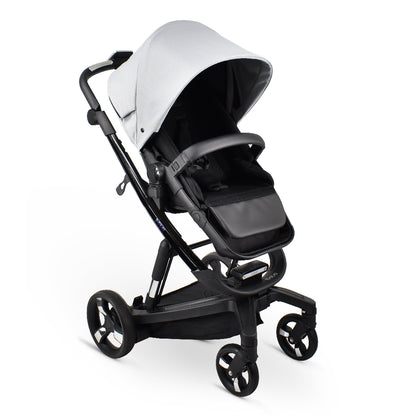 Carucior electric Ibebe iSTOP & DRiVE 2 in 1 Textil Gri (ISD110)