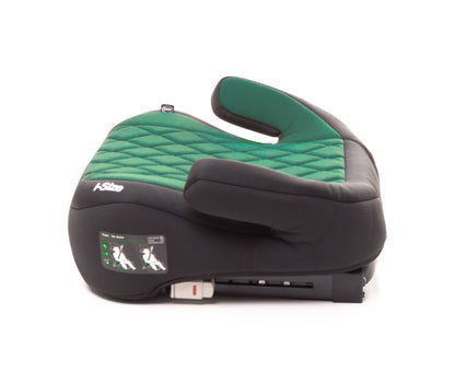 Elevador Isofix 4Baby Hi-Fix 125-150 cm Verde Oscuro, I-Size, conectores ajustables