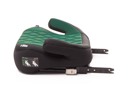 Elevador Isofix 4Baby Hi-Fix 125-150 cm Verde Oscuro, I-Size, conectores ajustables