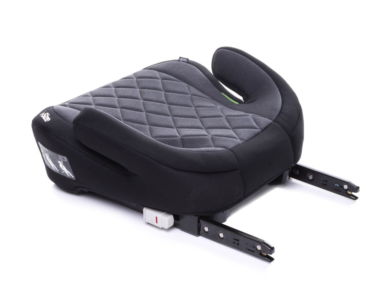 Inaltator Isofix 4Baby Hi-Fix 125-150cm Grafit, I-Size, conectori reglabili