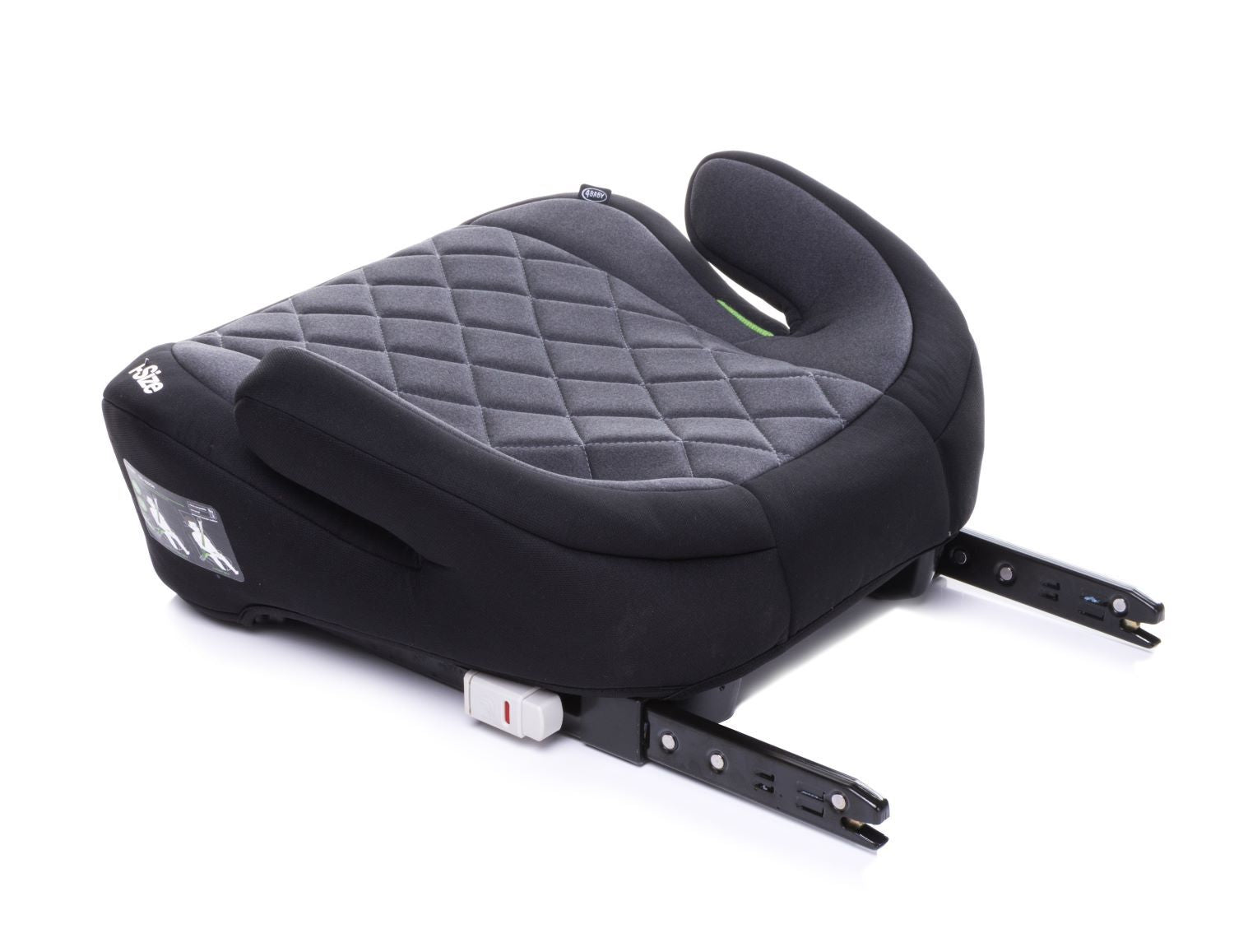 Inaltator Isofix 4Baby Hi-Fix 125-150cm Grafit, I-Size, conectori reglabili