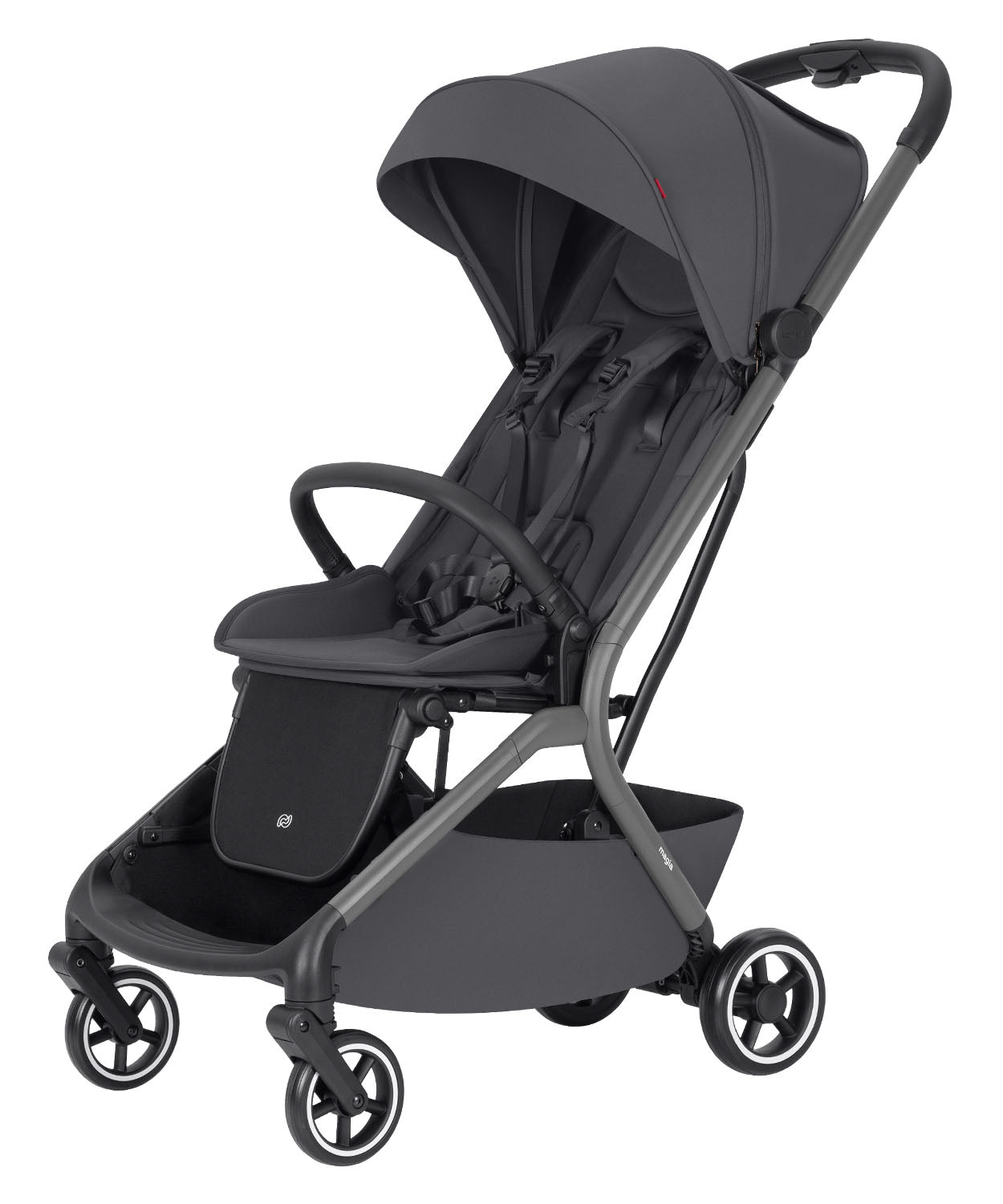 Cochecito de bebé compacto Carrello Magia CRL-6555 2 en 1 Elm Grey, máx. 22 kg, dimensiones de equipaje de mano