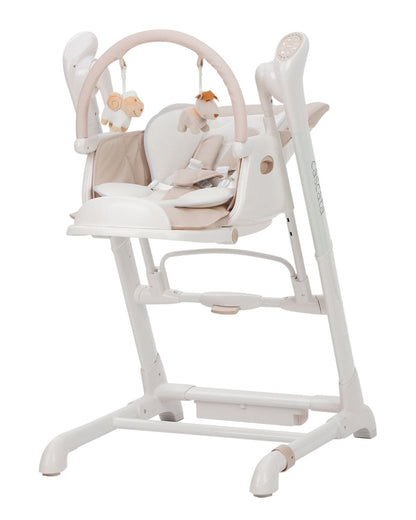 Scaun de masa si leagan electric Carrello CASCATA (CRL-10303/1) Cream Beige,  controlabil prin aplicatie pe mobil