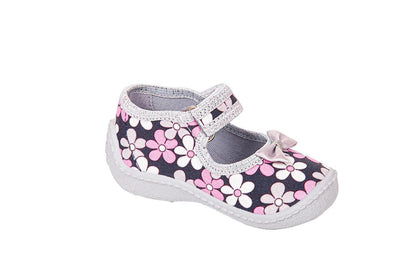 Pantofi cu interior de bumbac pentru fetite Vi-GGa-Mi Zosia Floricele pantofi-copii