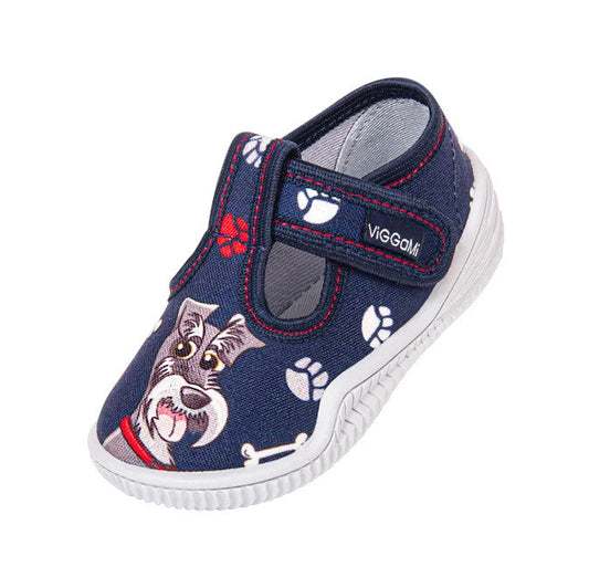 Pantofi cu interior de bumbac pentru baieti Vi-GGa-Mi Dingo Imprimeu