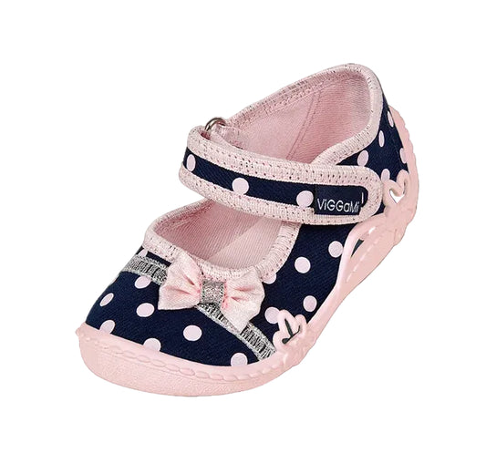 Pantofi de bumbac pentru fetite Vi-GGa-Mi Majka Imprimeu