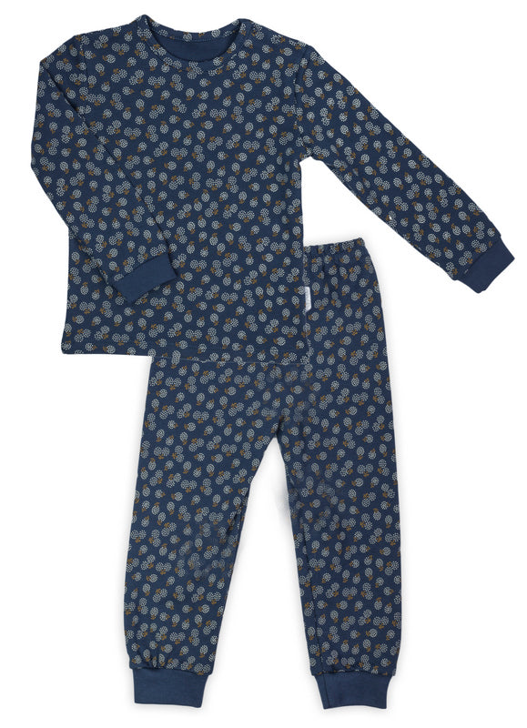 Pijama cu maneca lunga de bumbac 100% (179036) "Sonia"