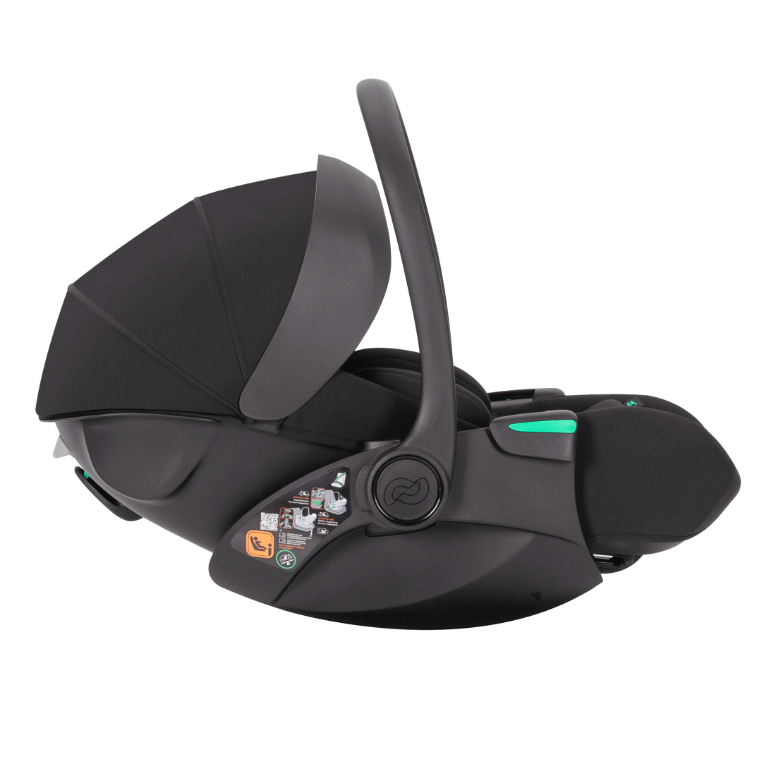 Scaun auto grupa 0+ Carrello VEGA Lite 40-87 cm I-Size Absolute Black, inclinare reglabila 