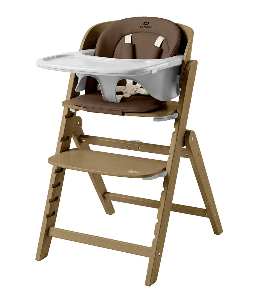 Scaun de lemn transformabil Carrello Focus (CRL-16801) Moka Brown, de la nastere, max. 130 kg