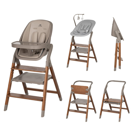 Scaun de masa cu sezlong Carrello ERGO (CRL-16701) 4 in 1 Shadow Beige