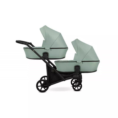 Cochecito doble Kunert Brav Duo 2 en 1 Menta/chasis Negro