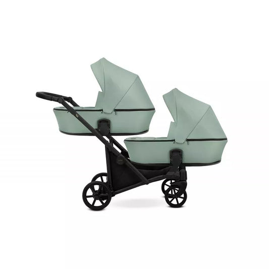 Cochecito doble Kunert Brav Duo 2 en 1 Menta/chasis Negro