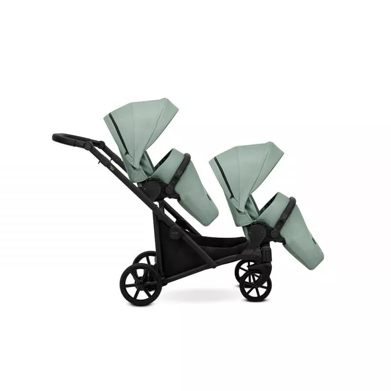 Cochecito doble Kunert Brav Duo 2 en 1 Menta/chasis Negro