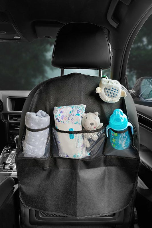 Set de protección para el asiento y organizador de asiento de coche Caretero