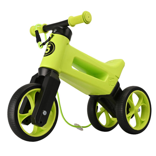 Bicicleta fara pedale Funny Wheels Rider SuperSport 2 in 1 Lime bicicleta-fara-pedale