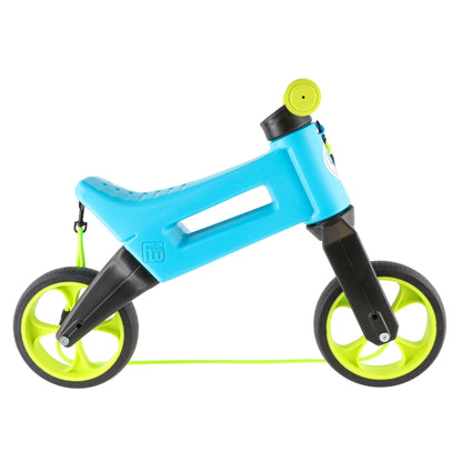 Bicicleta sin pedales Funny Wheels Rider YETTI SUPERPACK 3 en 1 Azul/Lima