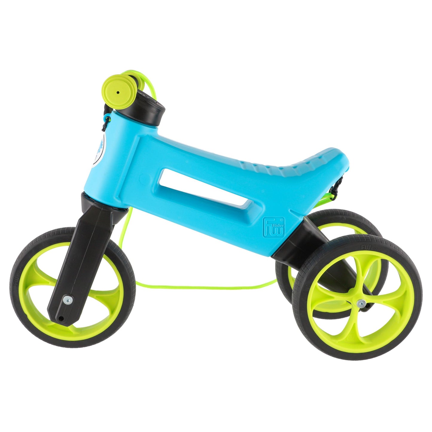 Bicicleta sin pedales Funny Wheels Rider YETTI SUPERPACK 3 en 1 Azul/Lima